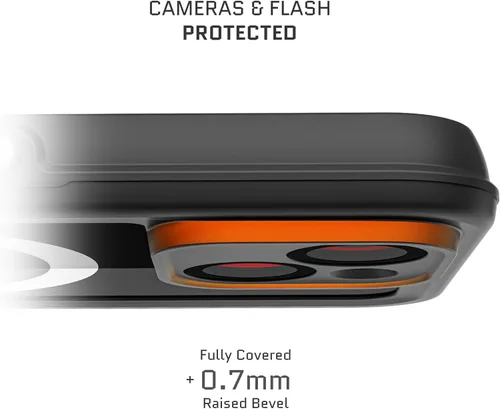 Vista 4 de Ghostek NAUTICAL funda delgada para iPhone 14 Plus a prueba de golpes impermeable con protector de pantalla y imán MagSafe con carga inalámbrica
