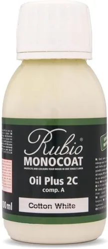 Vista 51 de Rubio Monocoat Muestra de Tinte y Acabado para Madera - Niebla 5% Aceite Plus Parte A Aceite de linaza para madera de secado rápido y ecológico