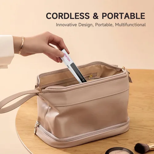 Vista 9 de Halmai Lámpara de uñas UV de mano para esmalte de gel, mini luz roja portátil con LED, secadora USB recargable inalámbrica, herramienta de salón