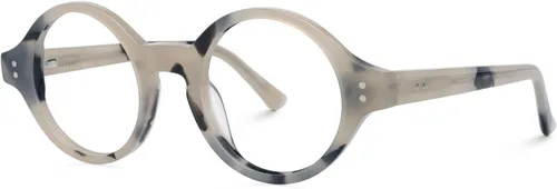 Vista 10 de Zeelool Unisex Retro Acetato Redondo Gafas Marco Con Lente Transparente Giggs FA0249