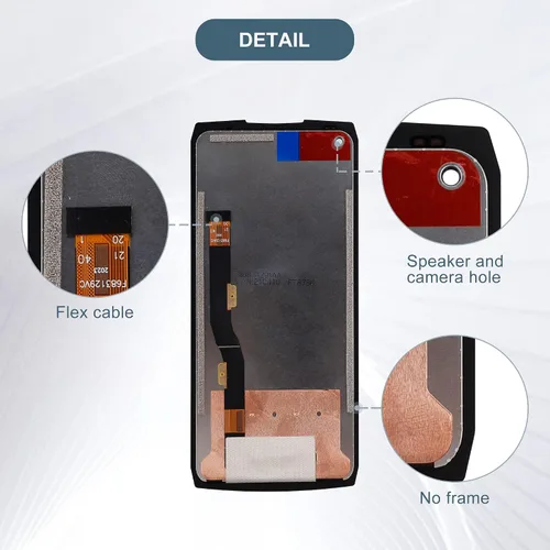 Vista 4 de Pantalla digital LCD compatible con Ulefone Power Armor 13 6.81 "Pantalla LCD táctil Asamblea con herramientas