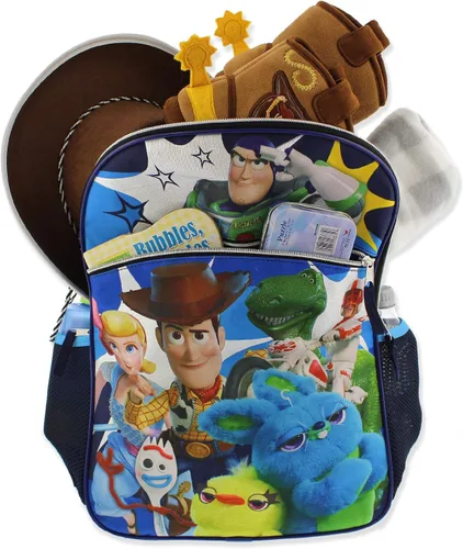 Vista 6 de Disney Toy Story 4 - Mochila escolar para niña (16.0 in), color azul