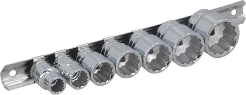 Vista 5 de Whitworth/BSF/BSW 3/8" zócalos poco profundos 7pc set 1/8"-1/2" bi hexagonal LSR29