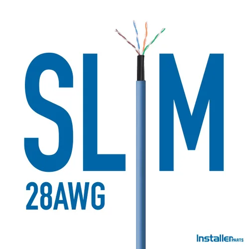 Vista 4 de Cable Ethernet CAT6A Slim Cable UTP Booted 0.5 pies - Negro - Serie profesional - 10Gigabit/Sec Network/Cable de Internet de alta velocidad, 550MHZ