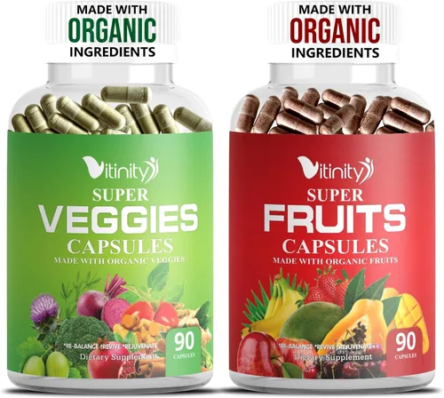 Vista 10 de VITINITY Super Greens - Gomitas multivitamínicas Hechas con 30 superalimentos reales, verduras, hierbas, frutas para adultos y niños para aumentar
