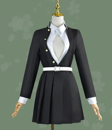 Vista 5 de IOKTSS Demon Tanjiro Nezuko Shinobu - Disfraz de cosplay de anime Slayer kimono, conjunto de disfraz de Halloween con pelucas para hombres y mujeres