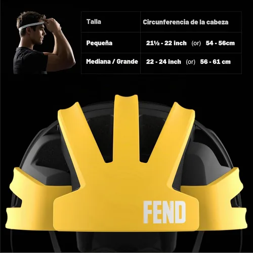 Vista 6 de FEND One Foldable Bike Helmet, CPSC/EN1078 Certified, Award-Winning Patented Smart-Fold Design, Lightweight Commuter Helmet for Adults – Bike
