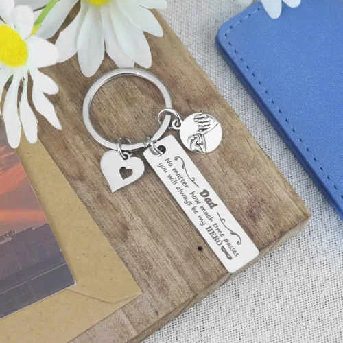 Vista 3 de Regalos para el Día del Padre de parte de la hija, regalo para papá, llavero para el Día del Padre, regalos de niños, regalo del día del padre