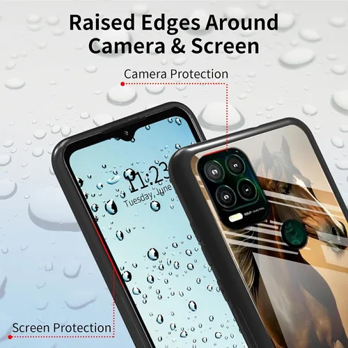 Vista 272 de Funda para Motorola Moto G Stylus 5G 2021 de vidrio templado, funda negra con diseño de mujer negra africana para mujeres y hombres, antiarañazos, a