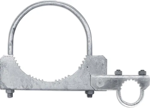 Vista 7 de Valla de enlace de cadena Bisagra de puerta de servicio comercial de 180 grados, para poste de puerta de 2-3/8 pulgadas de diámetro exterior y marco