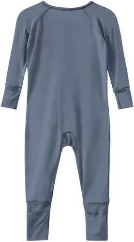 Vista 32 de Pijama de viscosa de bambú sin pies para niños y niñas, pijamas con cremallera para dormir y jugar, mameluco - 0-24 meses