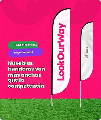 Vista 4 de LookOurWay - Bandera de plumas con temática de campamento y cuidado de niños, 12 pies (herramientas no incluidas)