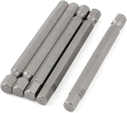 Vista 10 de uxcell 1/4 pulgada vástago hexagonal 0.050 in cabeza hexagonal destornillador magnético puntas 5pcs