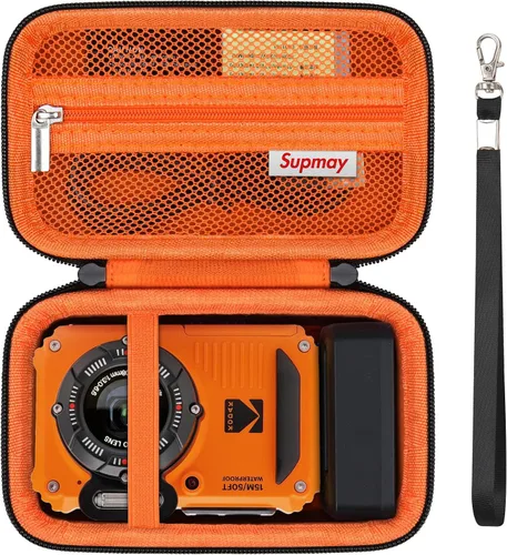 Vista 12 de Funda de transporte para cámara digital KODAK PIXPRO WPZ2, color negro Hard EVA Shell, Shockproof, Water Resistant, Scratch Resistant, Daily
