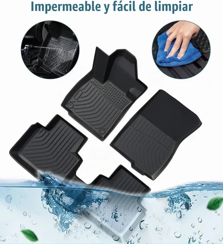 Vista 8 de Alfombrillas para Suelo de Coche Forros de Repuesto para Ford Bronco Sport 4 Puertas 2021-2025 Duraderas Sin Olor Ajuste Personalizado Delanteras