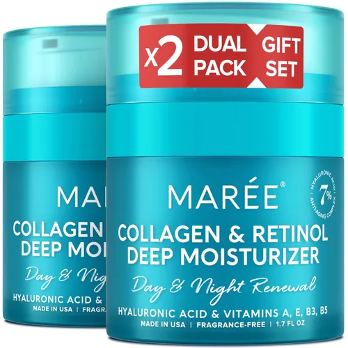 Vista 11 de MAREE Crema hidratante facial con retinol para la cara – Crema diaria de arrugas para mujeres – Crema facial antienvejecimiento – Hidratante facial
