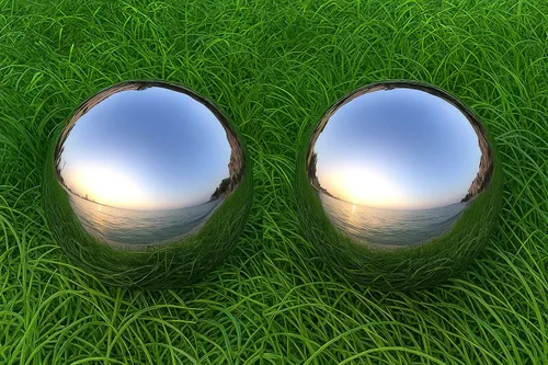 Vista 20 de Lulu Decor, bola de espejo de observación de cobre y acero inoxidable de 30,48 cm, globo de decoración de jardín con acabado suave y brillante