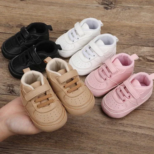 Vista 4 de Clowora Unsex - Zapatos de bebé para niños y niñas, tenis antideslizantes con suela de goma suave, zapatos ligeros