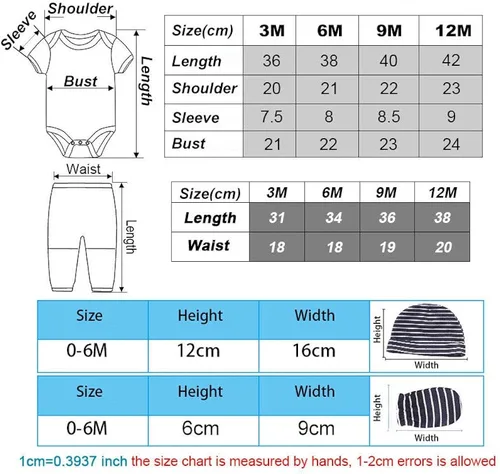 Vista 6 de Chamie Body unisex de manga corta para bebé recién nacido, ropa de algodón prematuro