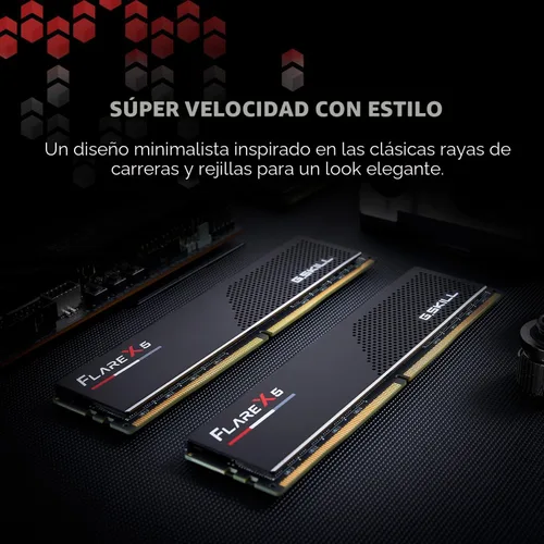 Vista 3 de G.Skill Flare X5 Series DDR5 RAM (AMD EXPO e Intel XMP 3.0) 32GB (2x16GB) Hasta 6000MT/s* CL36-36-36-96 1.35V Memoria de computadora de escritorio