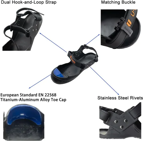 Vista 3 de Safety Overshoes Steel Toe Caps, Full Sole, Toe Shoe Covers, S