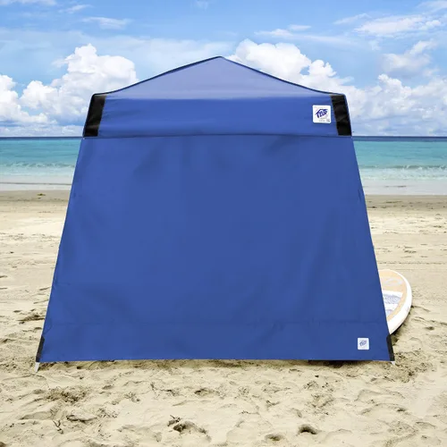 Vista 2 de E-Z UP Pared lateral recreativa – Azul real – Se adapta a refugios instantáneos de pierna angular de 12 pies