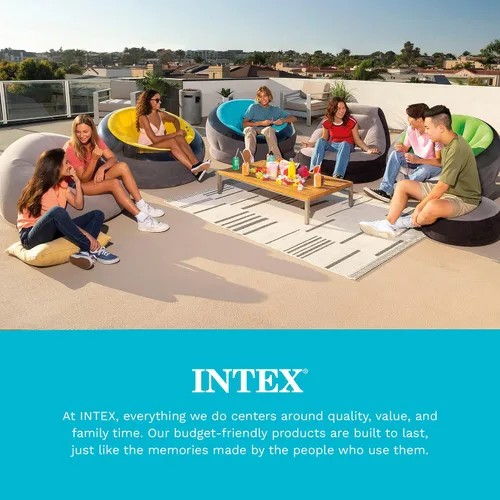 Vista 7 de Intex Bolsa silla inflable, 42" x 41" x 27," Beige