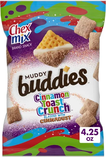 Vista 5 de Chex Mix Muddy Buddies Cinnamon Toast Crunch Snack Mix, 4.25 onzas