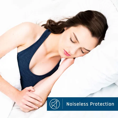 Vista 4 de Fundas de almohada antialérgicas contra la suciedad, protector irritante, funda de algodón de rizo transpirable de alta calidad, 100% impermeable