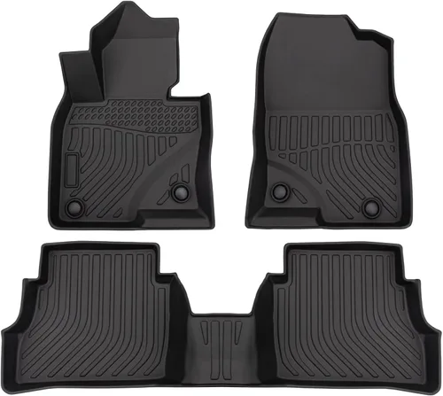 Vista 21 de Alfombrillas para todo tipo de clima para Ford Explorer 2011-2014 (no apto para asientos de cubo), tapetes para el piso de 1ª y 2ª y fila, 3D