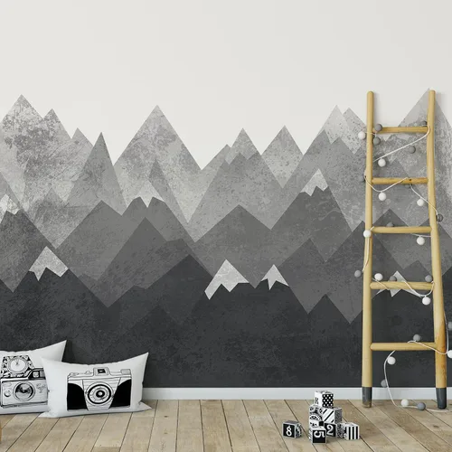 Vista 34 de Alwayspon Mural de pared de tela de arco iris, autoadhesivo, adhesivo de pared para decoración de habitación de niños, cuarto de bebé, acuarela