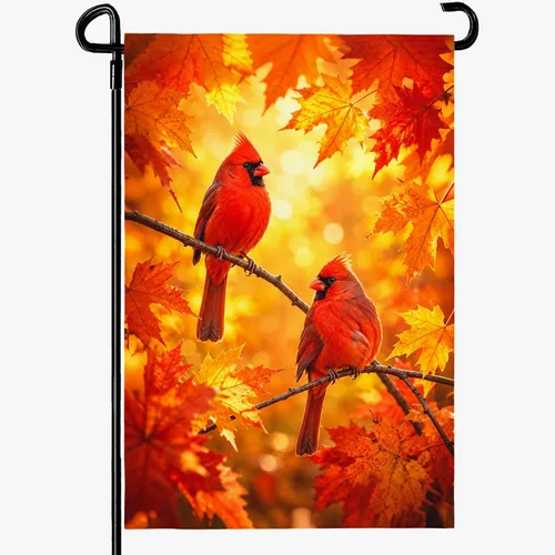 Vista 42 de Bandera de jardín floral de verano (bandera de jardín de águila del 4 de julio)