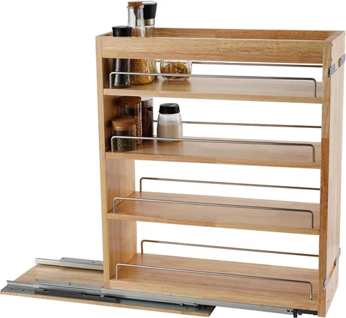 Vista 9 de DINDON Organizador de gabinete extraíble para especias, (8 pulgadas de ancho x 21.9 pulgadas de profundidad x 25.2 pulgadas de alto) organizador