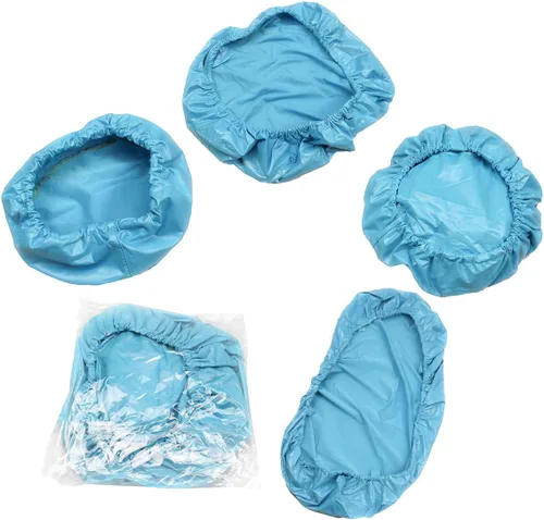 Vista 3 de Funda protectora para silla dental, seda de leche avanzada + TPU + material impermeable de película compuesta (azul)