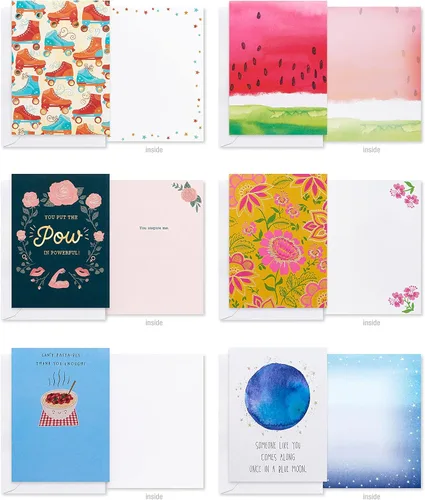 Vista 6 de American Greetings Surtido de tarjetas para todas las ocasiones, cumpleaños, gracias, pensando en ti, felicitaciones y más (40 unidades)