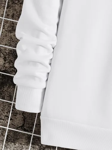 Vista 4 de GORGLITTER Sudadera de manga larga con estampado de oso para hombre con cuello redondo