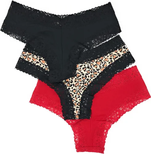 Vista 2 de Pantaletas de encaje Victoria Secret Cheeky Juego de 3
