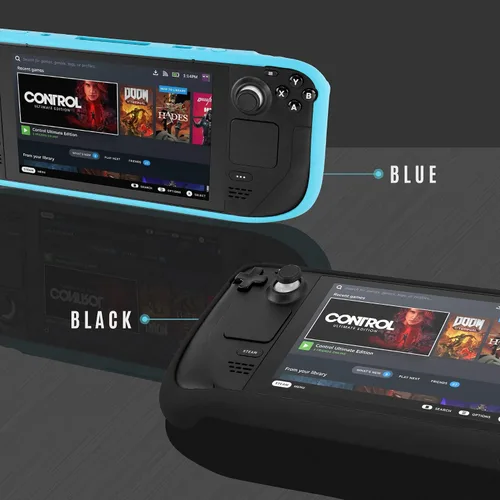Vista 7 de Park Sung Protective Case for Steam DeckPrecise Cutouts Perfect FitsAnti-Collision and Shock Absorption Black