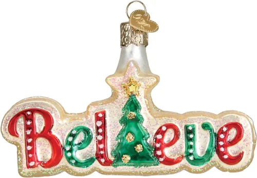 Vista 6 de Old World Christmas - Adornos de vidrio soplado de familia de 4 calcetines para árbol de Navidad