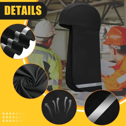 Vista 4 de Sintege 4 Piezas de Sombrero con Visera para Protección Solar para Cuello Sombrero de Enfriamiento Gorra para la Cabeza