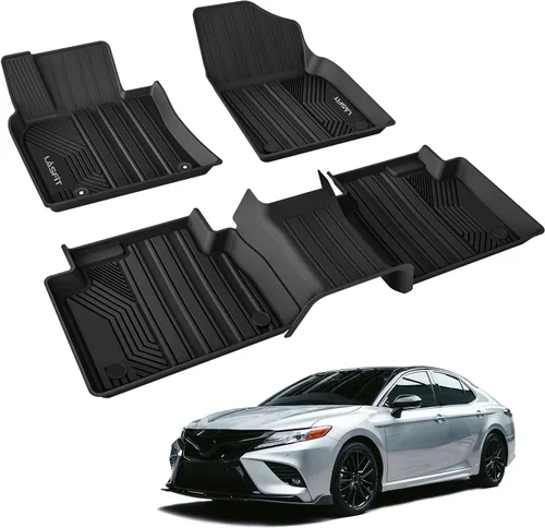 Vista 23 de LASFIT Alfombrillas de suelo para Toyota Tacoma 2024-2026 de doble cabina a gas (solo compatible con manual Tran), forros de suelo de TPE para todo