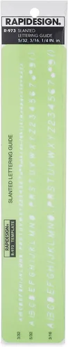 Vista 16 de Plantilla de letras y números verticales góticos, tamaño de 1 pulgada, 1 cada uno (R918)