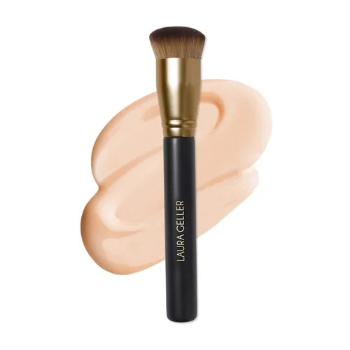 Vista 25 de LAURA GELLER NEW YORK - Brocha retráctil con mango de aluminio Kabuki, para todo el maquillaje facial y base para maquillaje facial líquido, crema