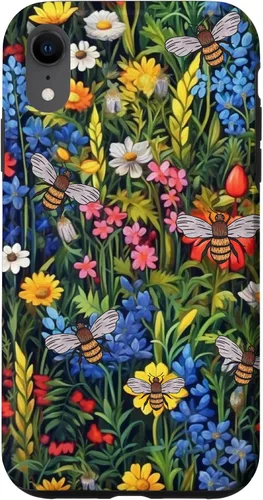 Vista 24 de Funda para iPhone 12 mini Bees And Wildflowers
