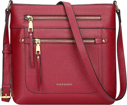 Vista 8 de Over Earth Crossbody Bags for Women Leather Purses for Ladies with Multiple Pockets