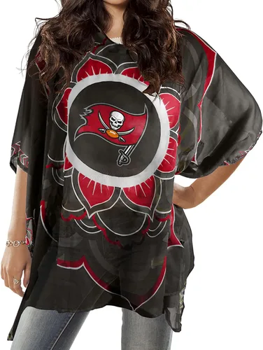 Vista 17 de Caftán de la NFL, Rojo, talla única Se ajusta a la mayoría
