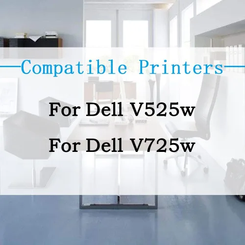 Vista 3 de Cartucho de tinta de repuesto compatible para impresora láser Dell Series 31 32 33 34 para impresora láser V525w V725w 525w 725w V525 V725