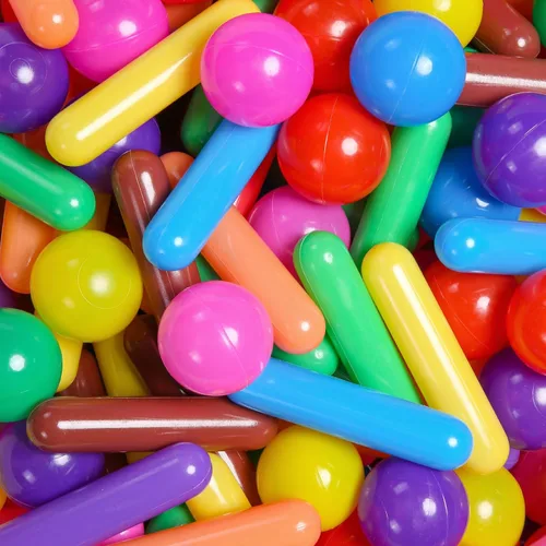 Vista 20 de Bolas para piscina de bolas STARBOLO para niños - Paquete de 150, 200, 500 bolas de piscina de bolas coloridas a prueba de aplastamiento de plástico