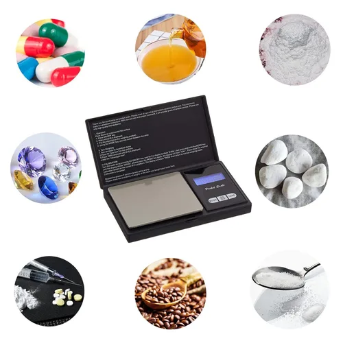 Vista 8 de Báscula digital de bolsillo para cocina, 1.76 oz por 0.00 oz (batería incluida)