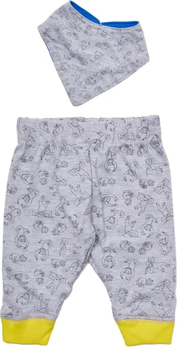 Vista 5 de Curious George Conjunto de 3 piezas para bebé niño con pantalón y bandana